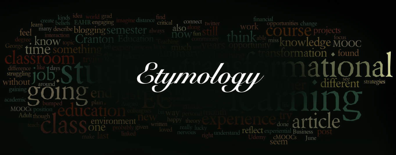Build GRE Vocabulary through Etymology